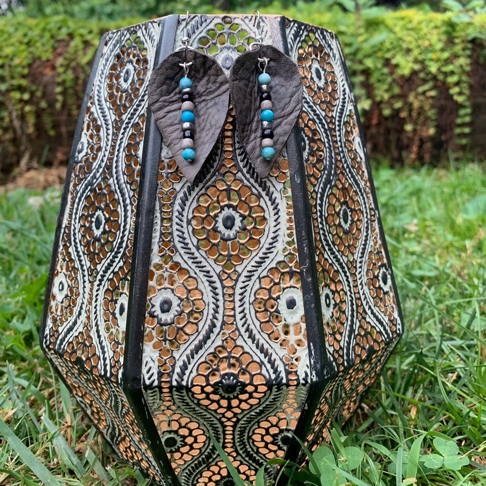 Handmade Leather Earrings